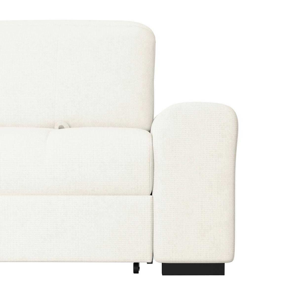 Kutna Garnitura Malaga - crna/boje bjelokosti, Konvencionalno, tekstil/drvo (203/286cm) - Ondega