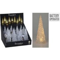 Led Karácsonyi Figura X-Mas Tree - átlátszó, műanyag (7/17cm)