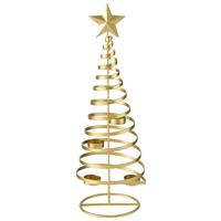 Teamécsestartó Linna - aranyszínű, Romantik / Landhaus, fém (18/51/18cm) - Premium Living