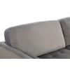 Trosed Janina, Siva, Žamet - siva/črna, Moderno, tekstil/les (211/88/89cm) - P & B
