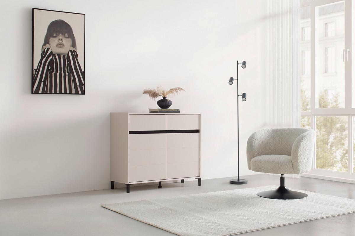 Kommode Arran Kaschmir - Kaschmir, MODERN, Holzwerkstoff (106/90/40cm) - Mömax