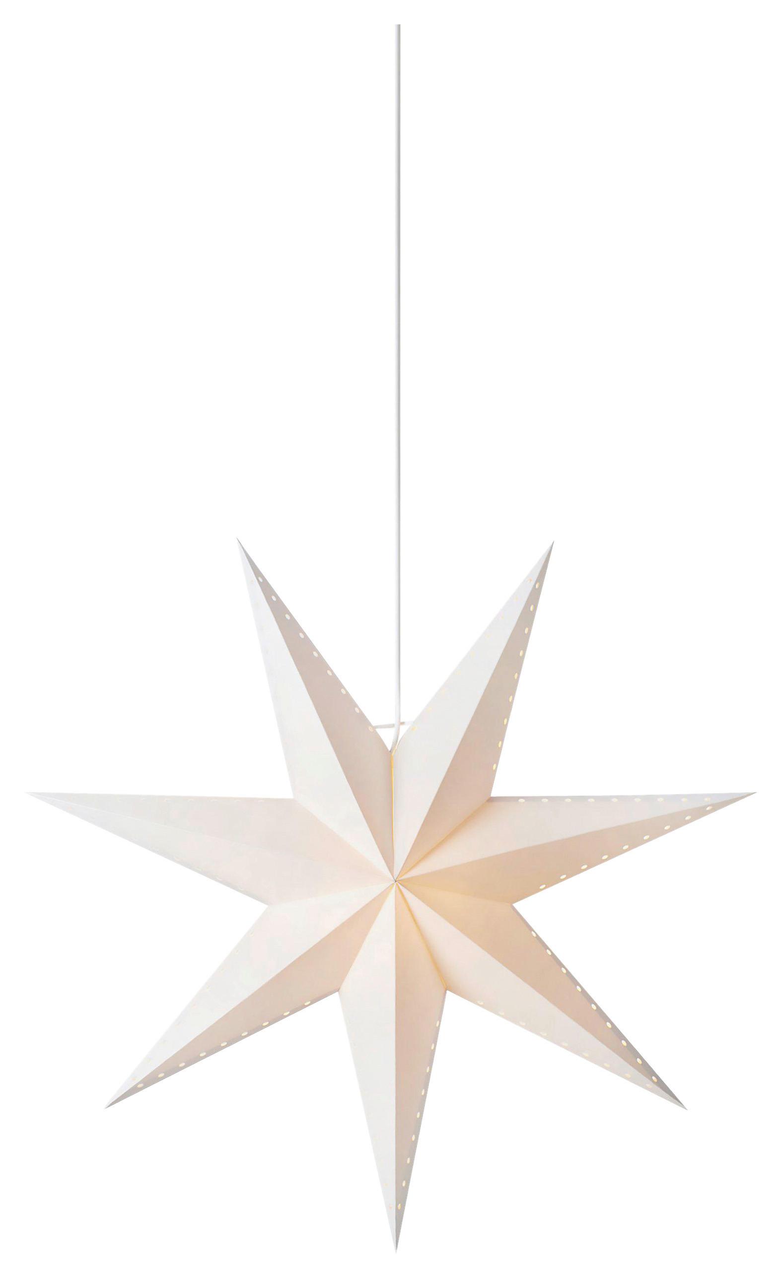 Dekostern Lively Pendant Star Weiß max. 6 Watt - Weiß, Basics, Papier (16/60/60cm) - Markslöjd