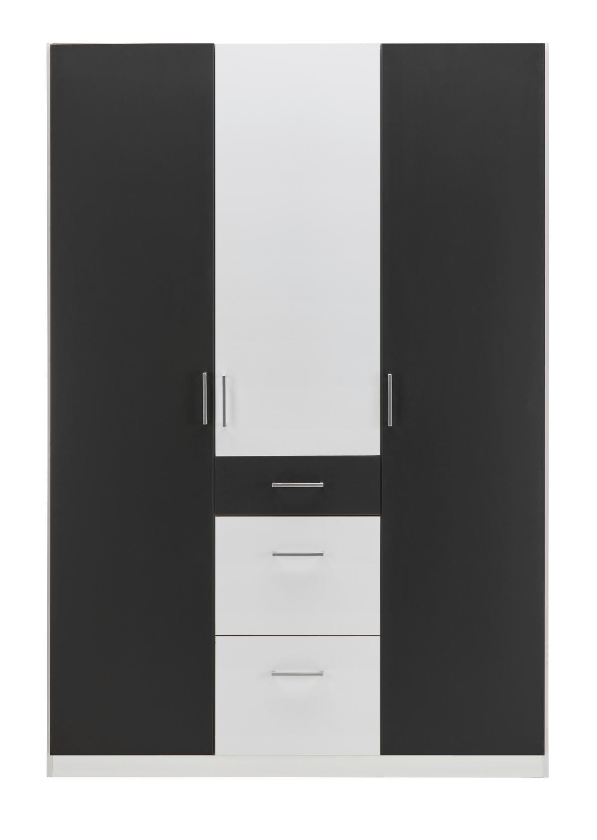 Ormar S Klasičnim Vratima Click - bijela/boje grafita, Konvencionalno, drvni materijal/plastika (135/199/58cm) - Modern Living