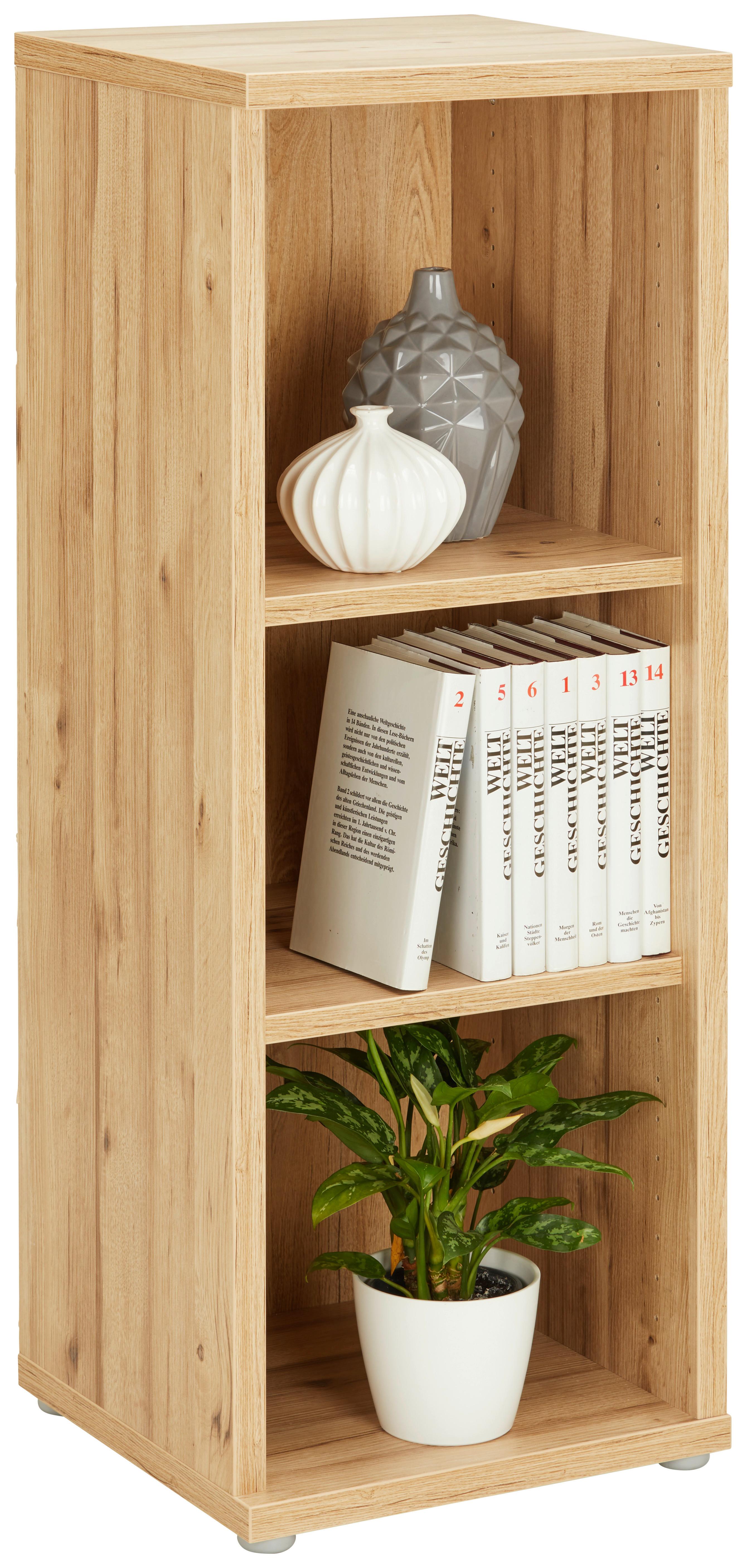 Regal Eichefarben - Eichefarben, MODERN, Holzwerkstoff/Kunststoff (43/116/40cm) - Premium Living