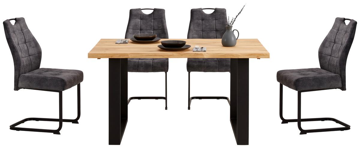 Stol Za Blagovaonicu Wood 140 - prirodne boje/crna, Konvencionalno, drvo/metal - James Wood
