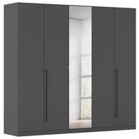 Kleiderschrank Safari Grau - Grau, KONVENTIONELL, Holzwerkstoff/Metall (226/210/54cm) - Based