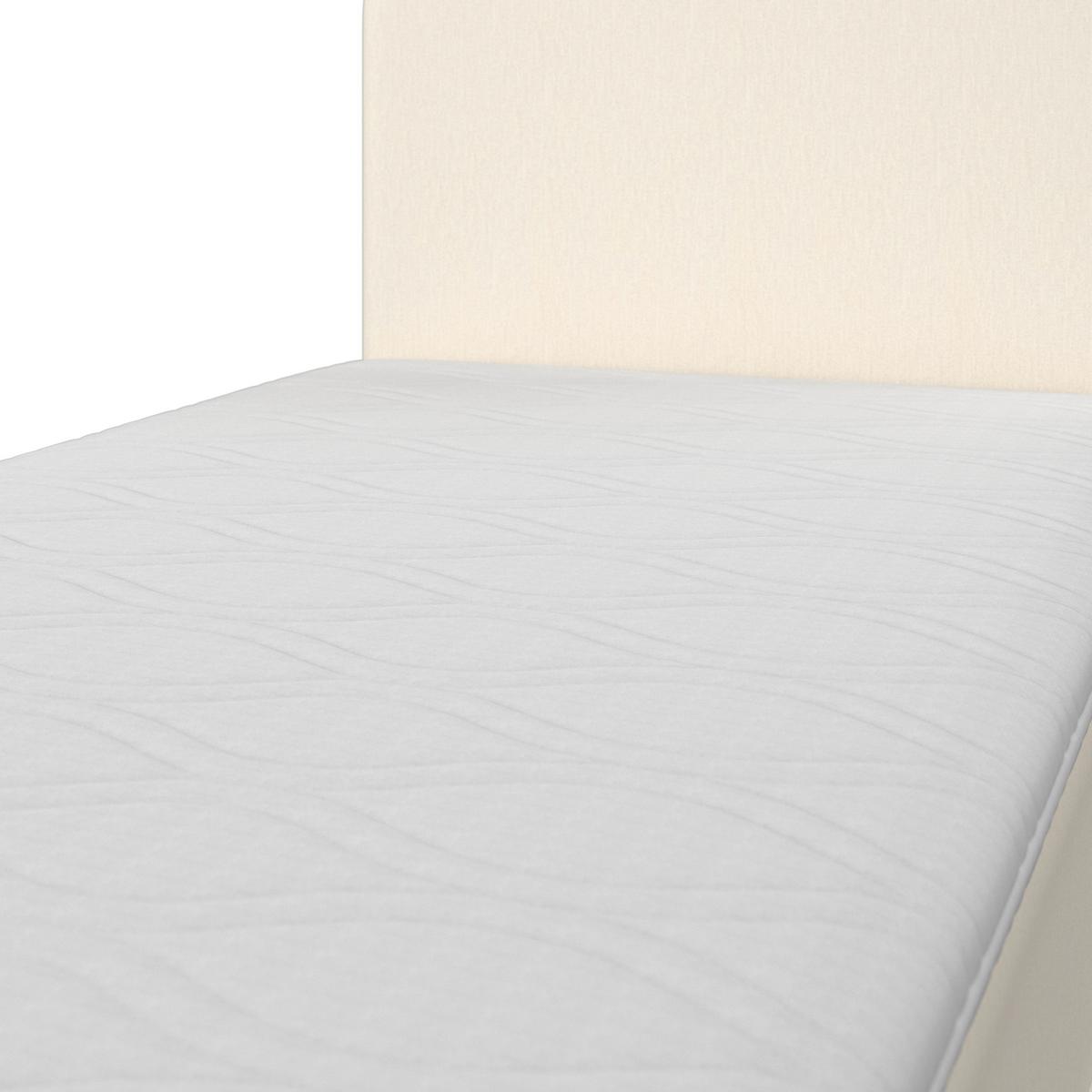 Box Ágy Krém Vida - elefántcsont, Modern, textil/fa (90/200cm) - Bessagi Home