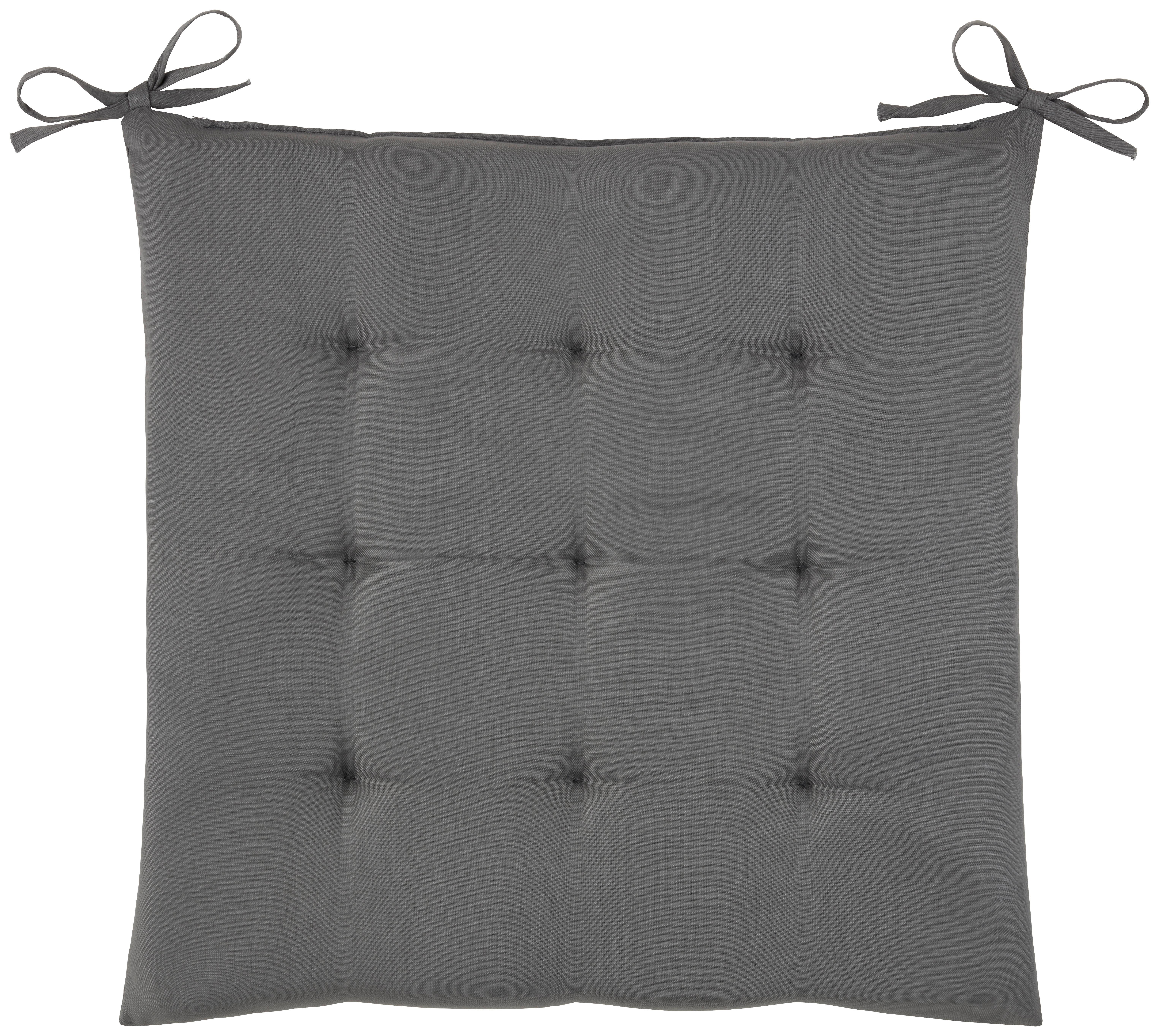 Ülőpárna Lola 40/40 - antracit, textil (40/40/4cm) - Mömax