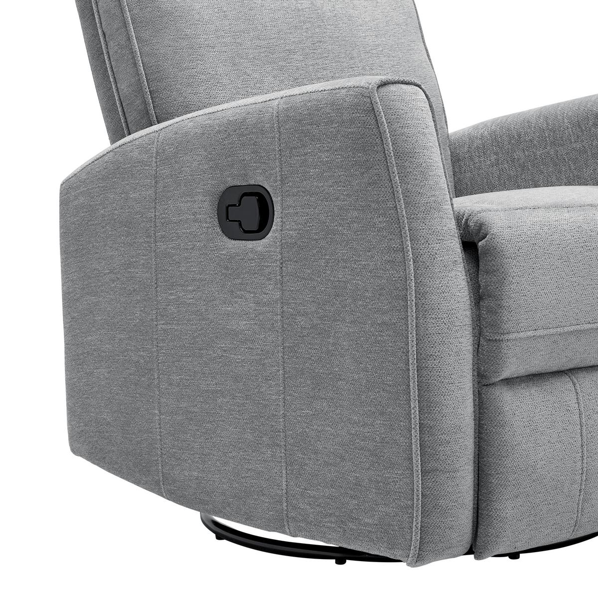 Relaxsessel Melinda Grau - Schwarz/Grau, KONVENTIONELL, Holz/Kunststoff (76/103/96cm) - Mömax