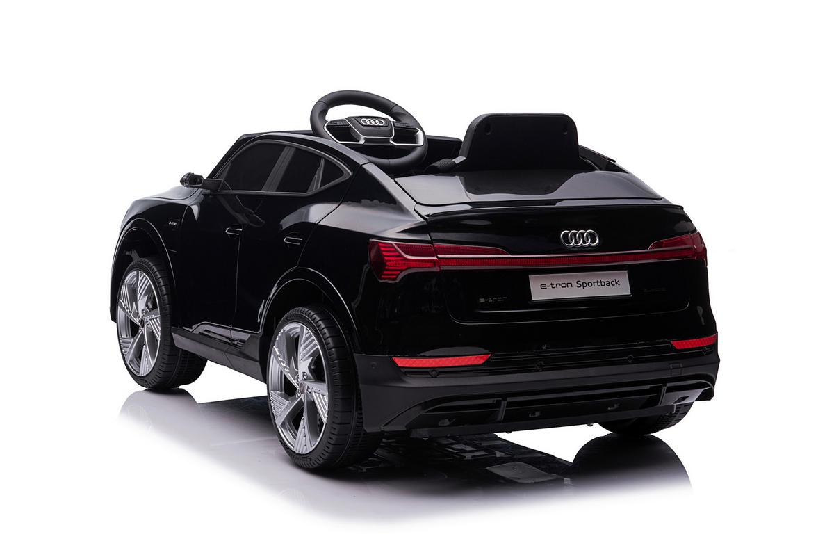 Elektro-Kinderauto Audi E-Tron Sportback Schwarz - Schwarz, KONVENTIONELL, Kunststoff (108/60/47cm)