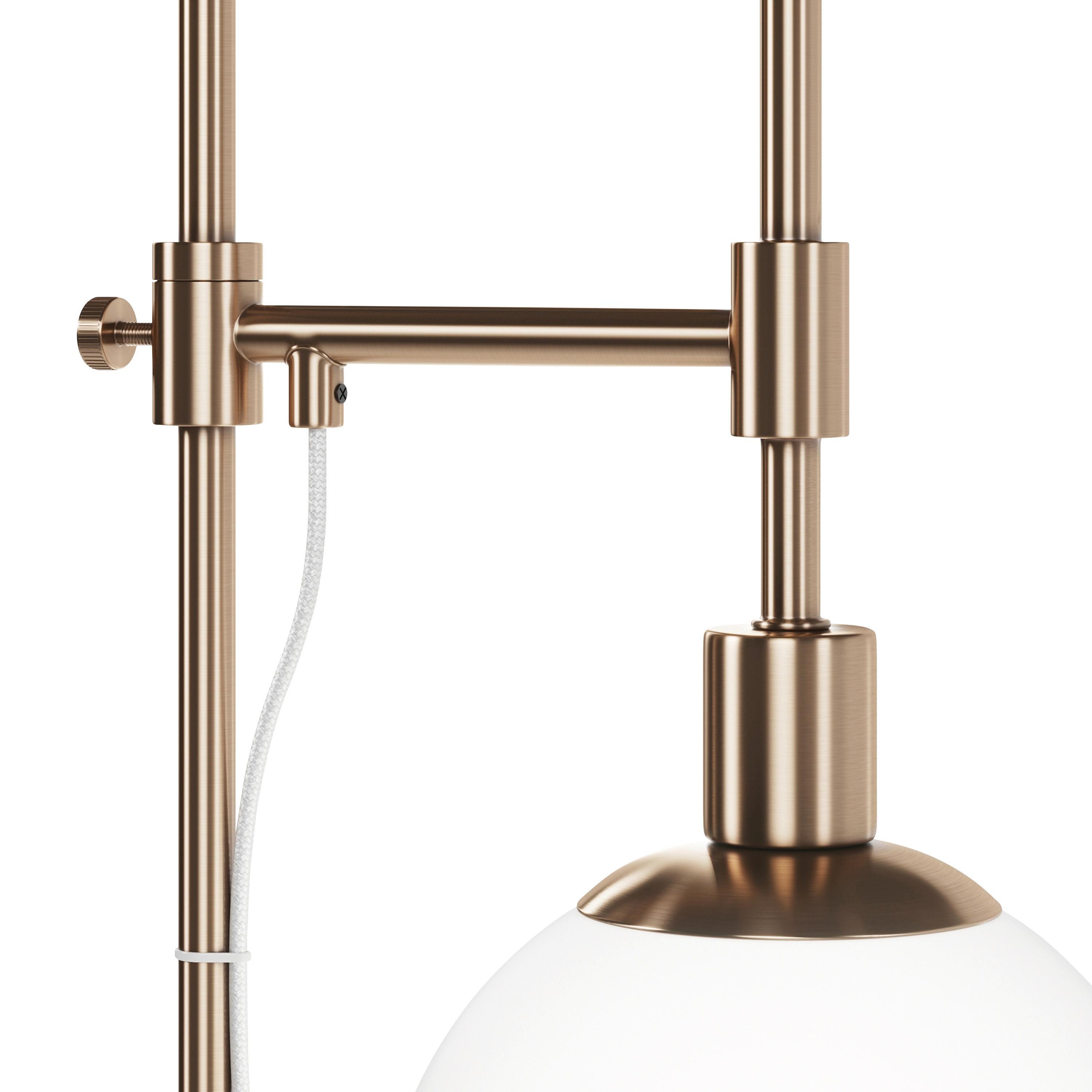 Stehleuchte Erich Messingfarben max. 40 Watt - Messingfarben, Basics, Glas/Metall (25/155/25cm) - MAYTONI