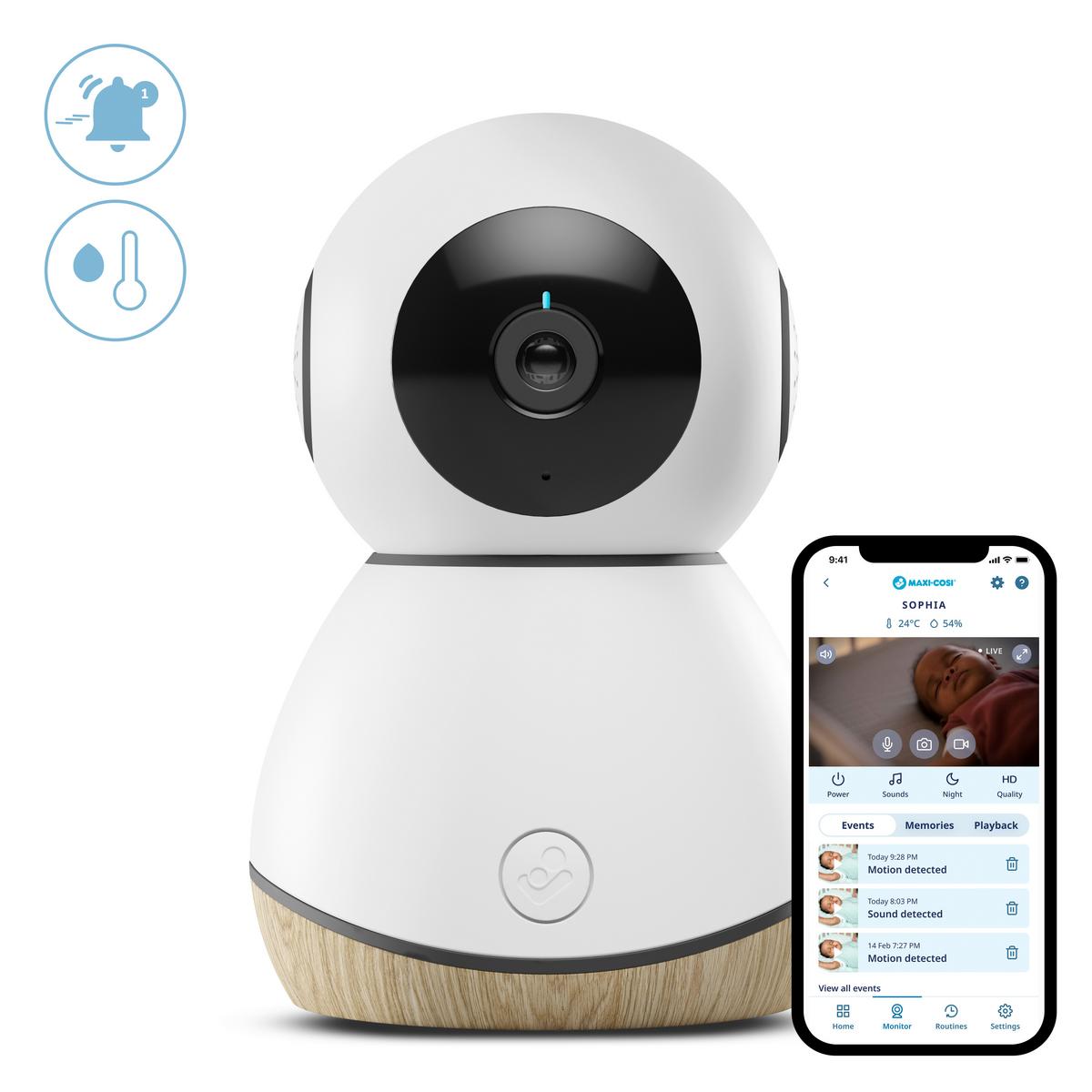 ELEKTRONICZNA NIANIA CONNECTED HOME - kolor naturalny/biały, Trend, tworzywo sztuczne (8,1/12,7cm) - Maxi-Cosi