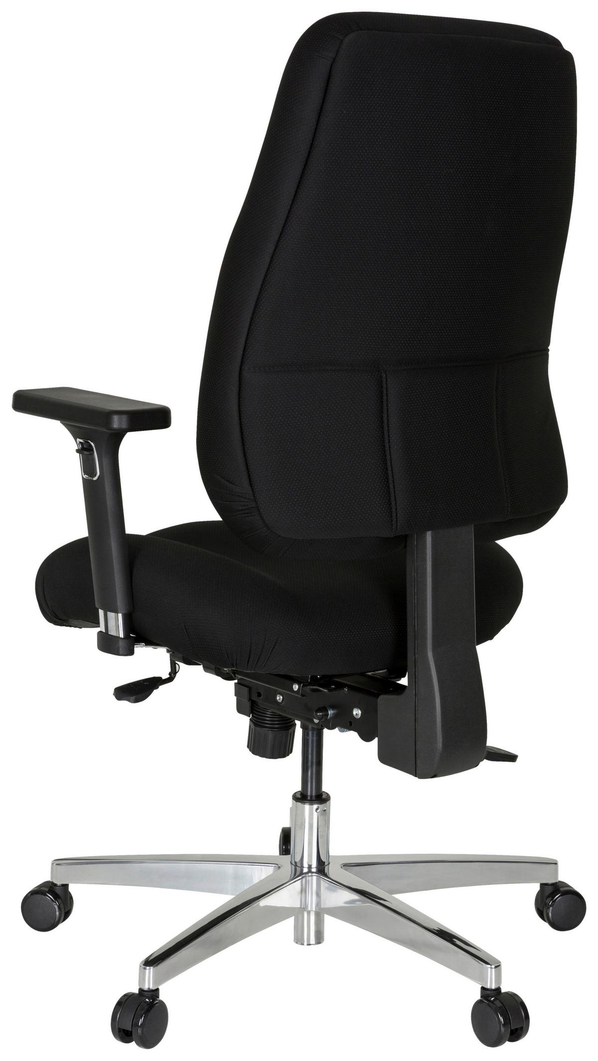 Vrtljivi Stol Zenit Comfort, Črna - srebrne barve/črna, Basics, kovina/umetna masa (66/107/67cm) - MID.YOU