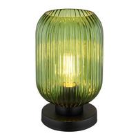 Namizna Svetilka 15469tg - črna/zelena, Konvencionalno, kovina/steklo (14/24cm) - Globo