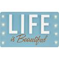 Objektbild Beautiful ca. 35x21x4cm - Hellblau, LIFESTYLE, Holzwerkstoff (35/21/4cm)
