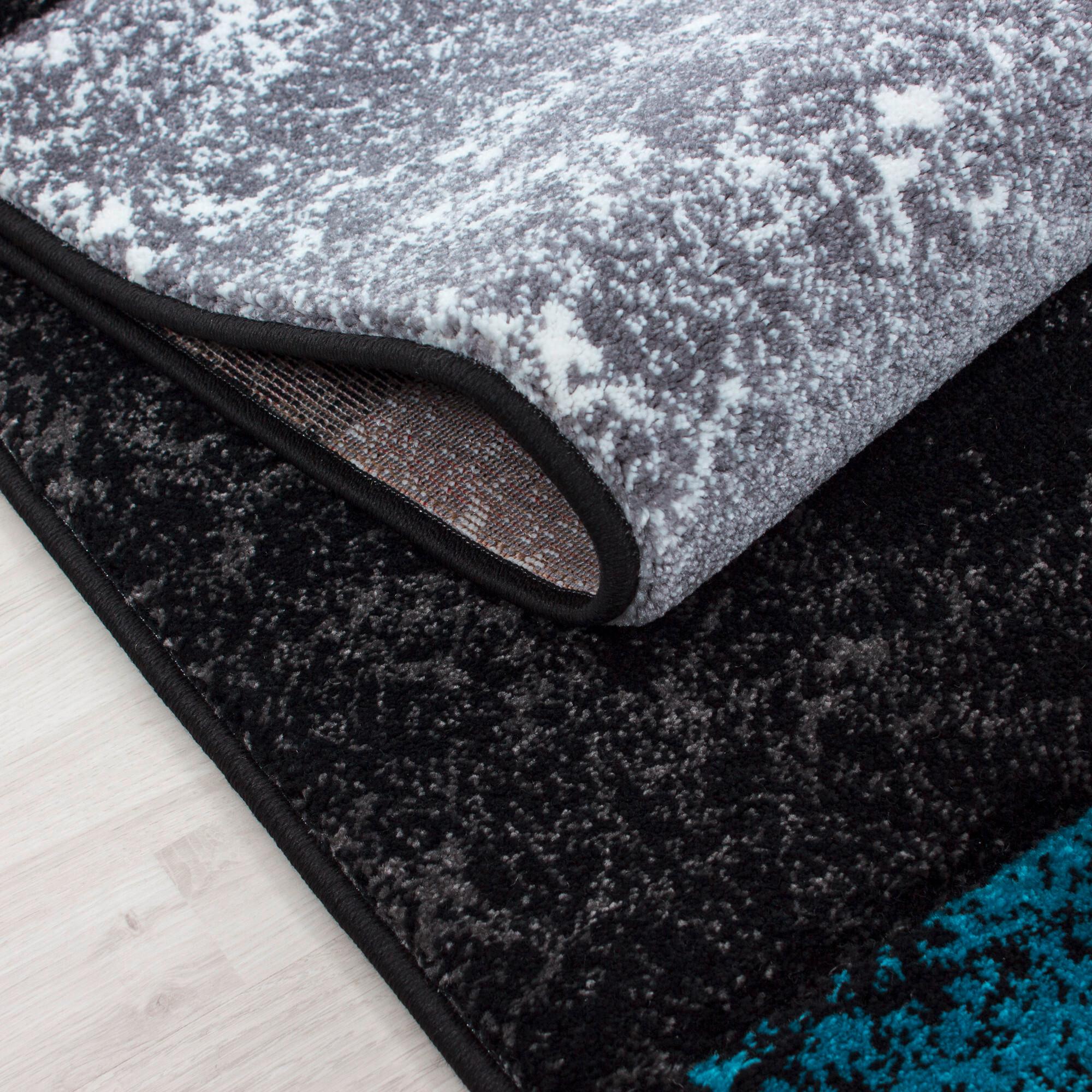 Preproga Hawaii, 240x340cm, Siva, Turkizna - turkizna, Design, tekstil (240/340cm) - Novel