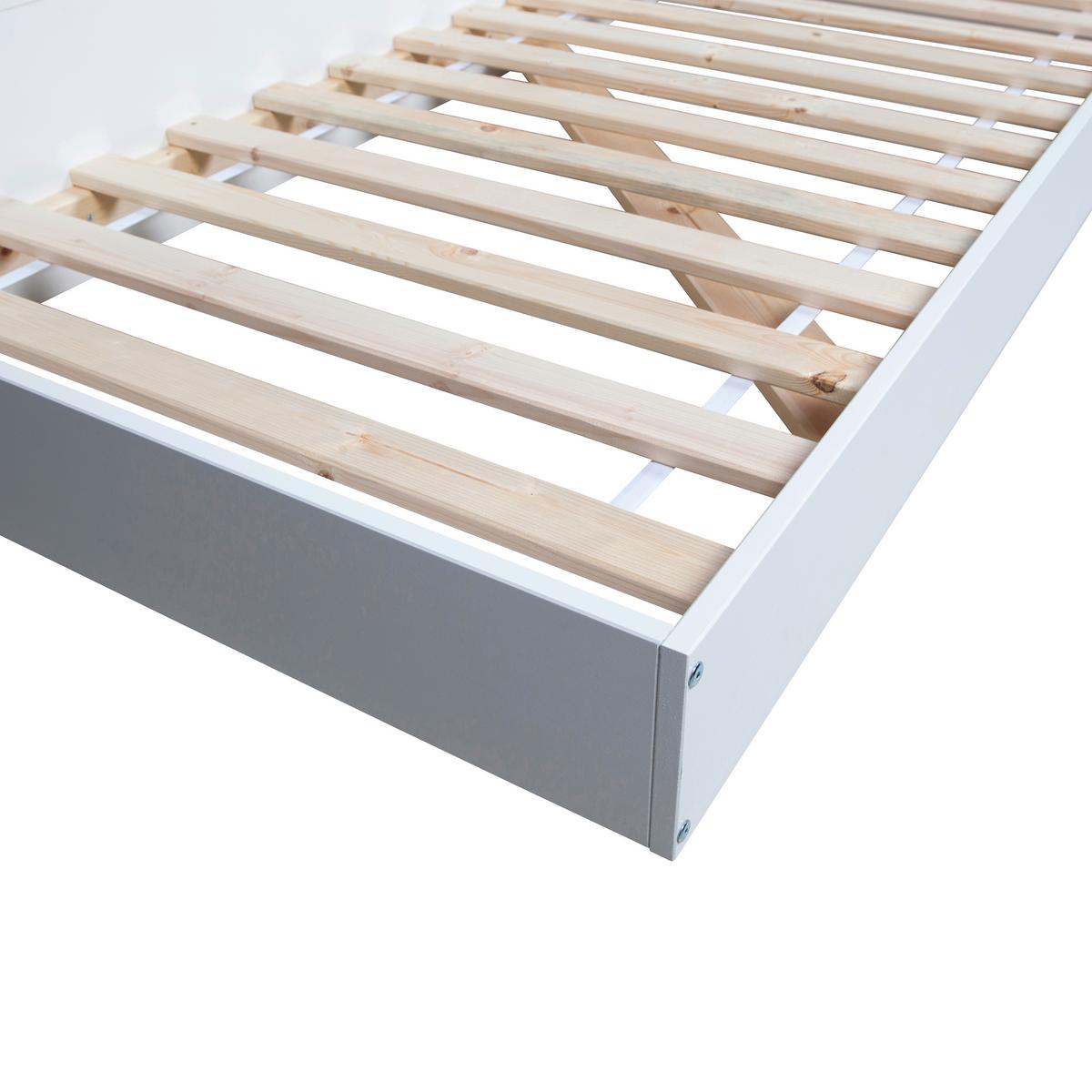 Bett Connect Weiß - Weiß, Design, Holz (90/200cm) - Livetastic