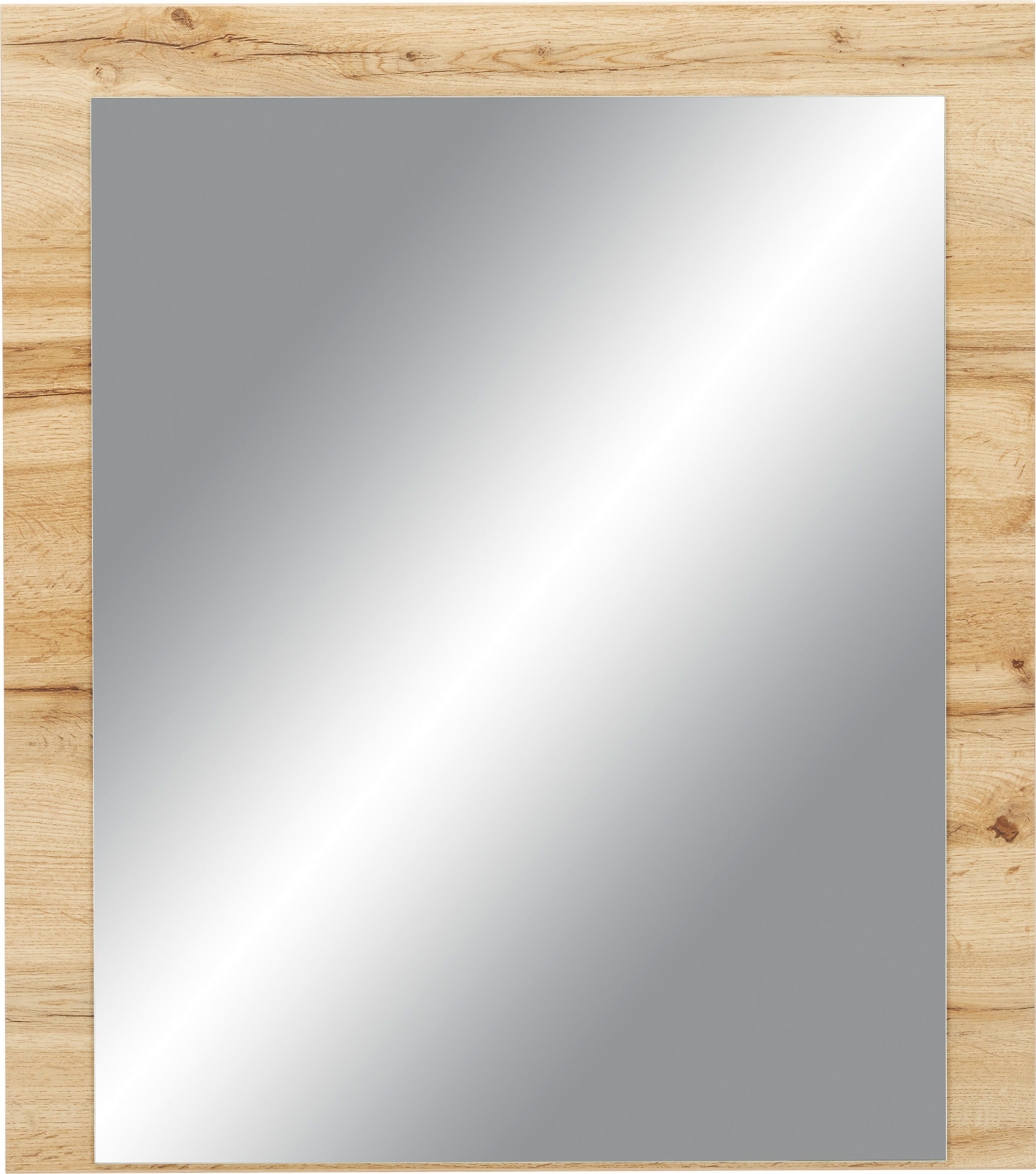 Ogledalo Ronny, Barva Hrasta, 75 X 85 Cm - barve hrasta, Konvencionalno (75/85/2cm) - Premium Living