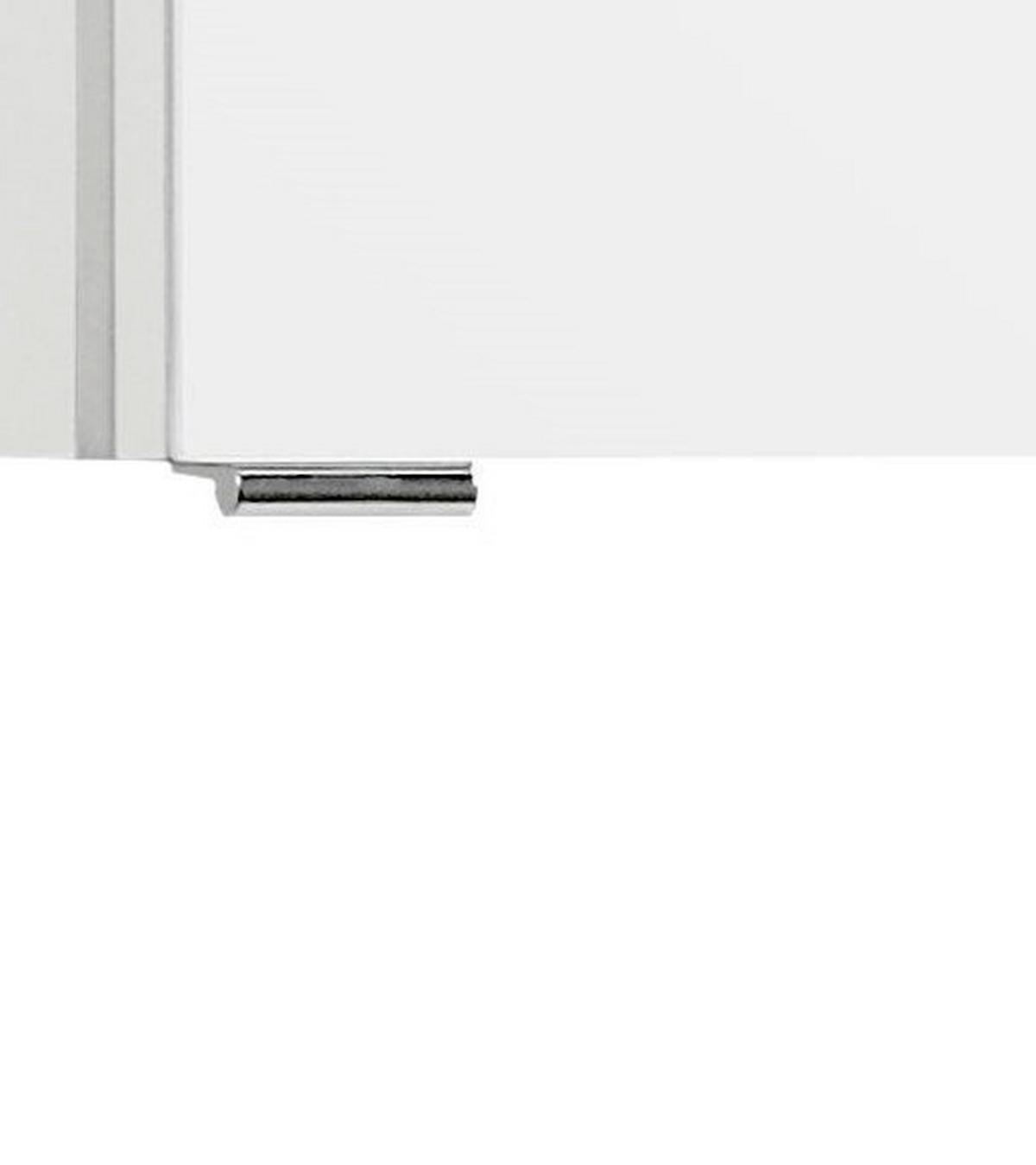 Spiegelschrank Florida in Weiß - Chromfarben/Weiß, MODERN, Glas/Holzwerkstoff (120/64/20cm)