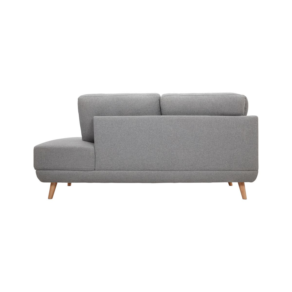 canapé d'angle KYLE - Naturfarben/Grau, Modern, Holz/Textil (242/88/189cm) - Bessagi Home