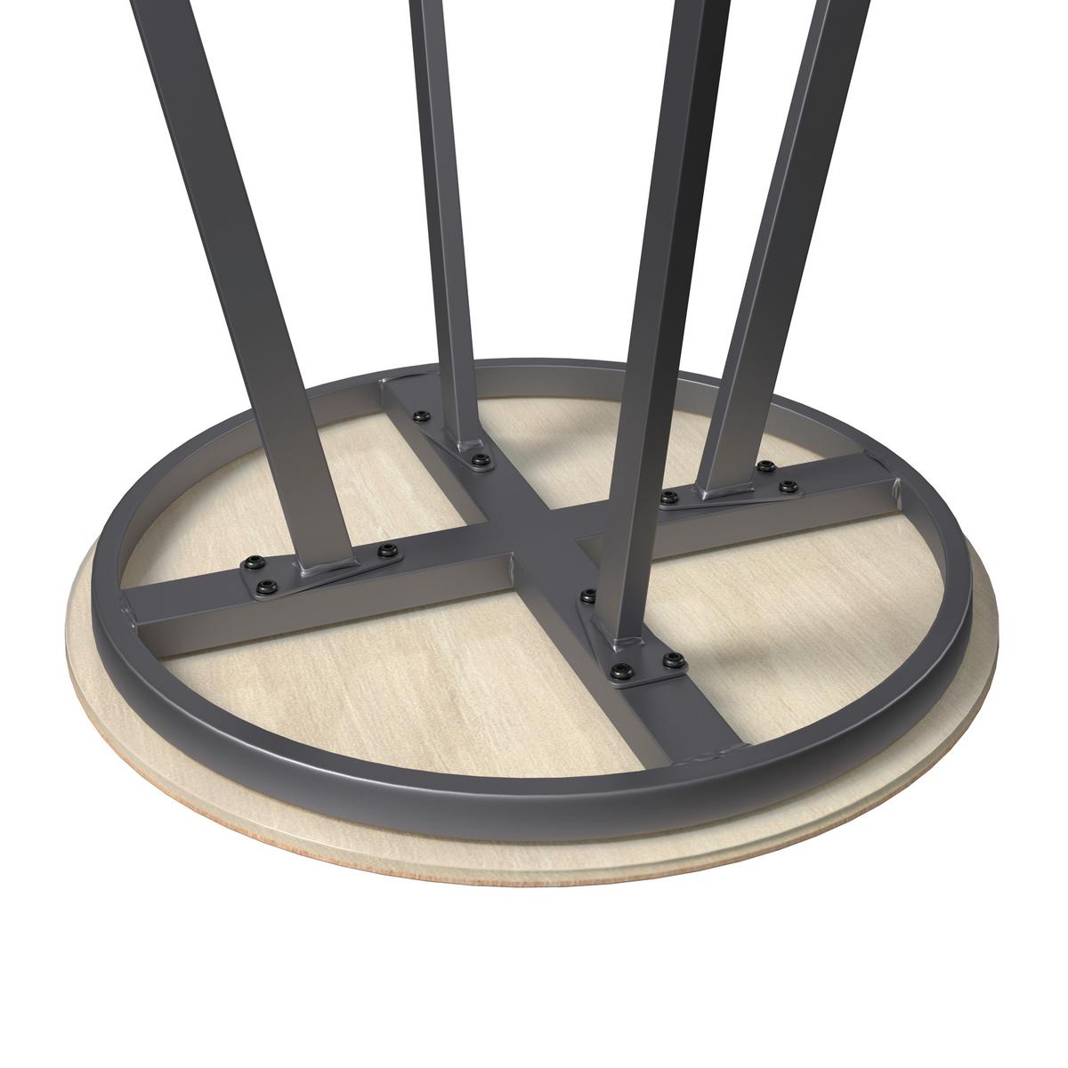 Balkonset Relax Naturfarben/Dunkelgrau - Dunkelgrau/Naturfarben, Basics, Glas/Holz (82/64/84cm)