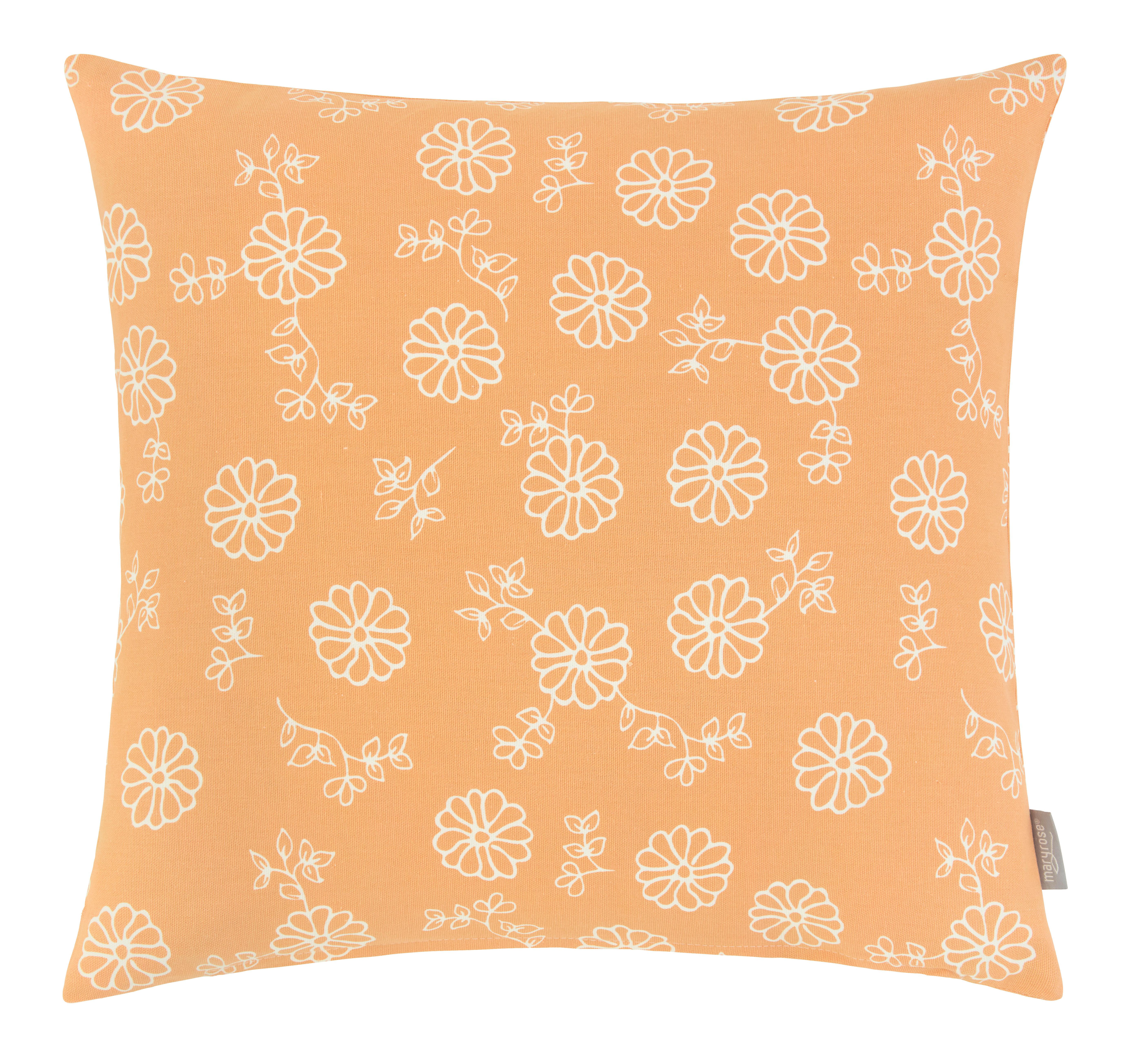 Zierkissen Olivia in Orange ca. 45x45cm - Orange, MODERN, Textil (45/45cm) - Mary's