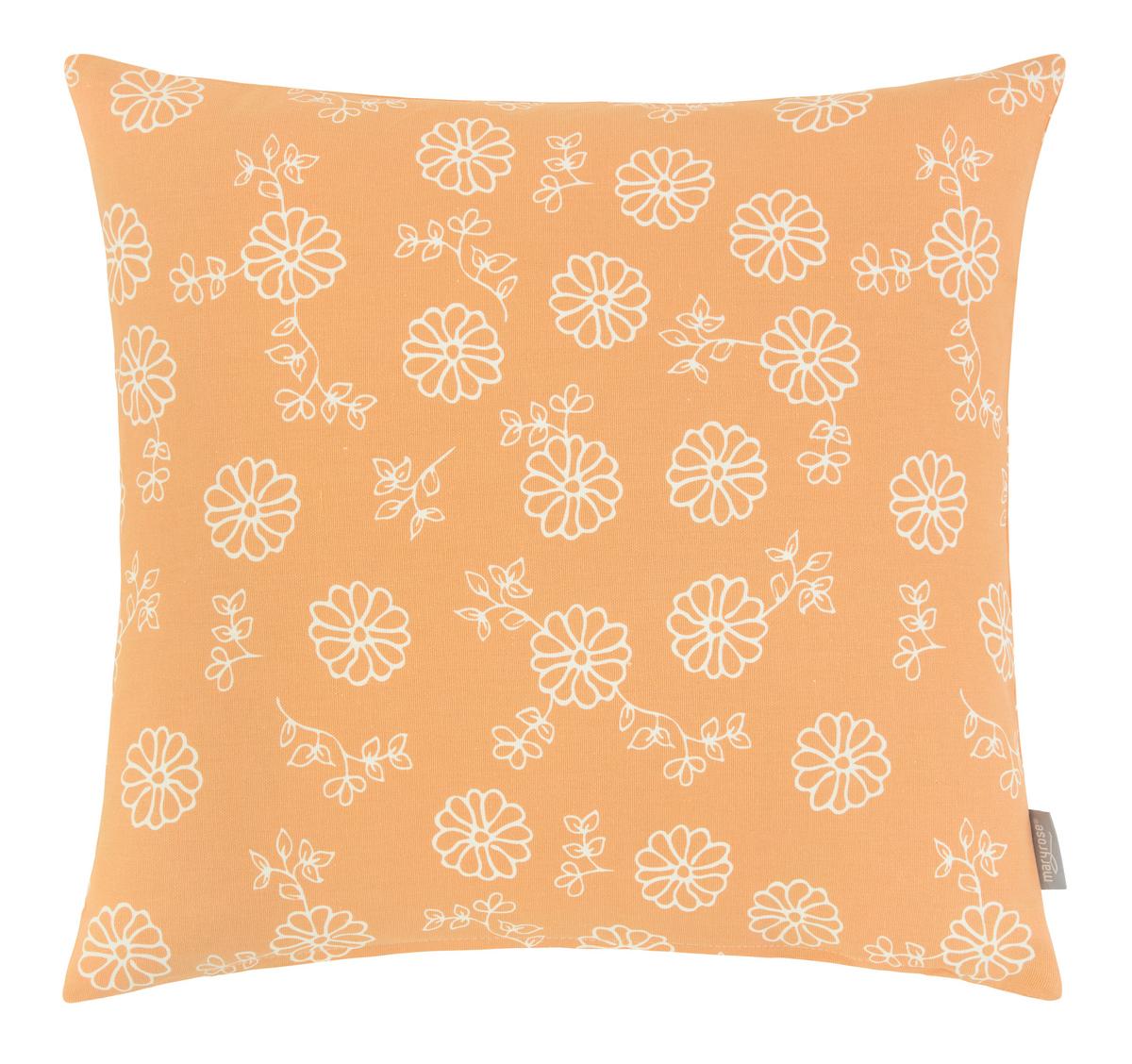 Zierkissen Olivia in Orange ca. 45x45cm - Orange, MODERN, Textil (45/45cm) - Mary's