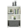 Regal Tempra 2, Bela - bela/barve aluminija, Konvencionalno, leseni material (54/86/35cm) - Mömax