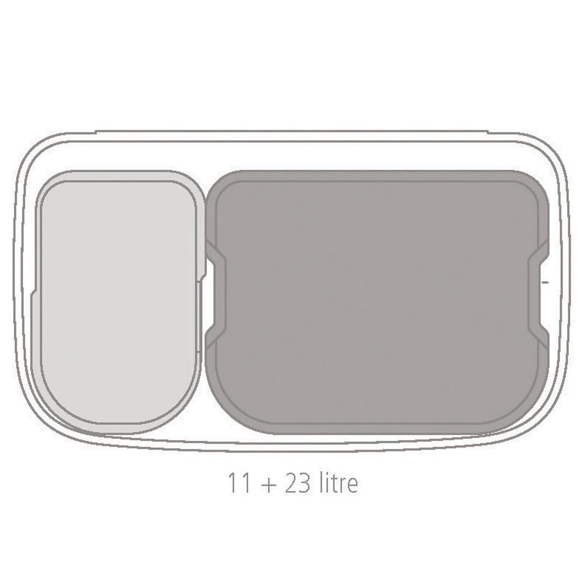 KOSZ NA ODPADY 313547 - biały, Design, tworzywo sztuczne/metal (54/68/31,5cm) - Brabantia