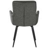STOL MED ARMSTÖD NOVA - grön/svart, Modern, metall/textil (61/89/67cm) - Mömax
