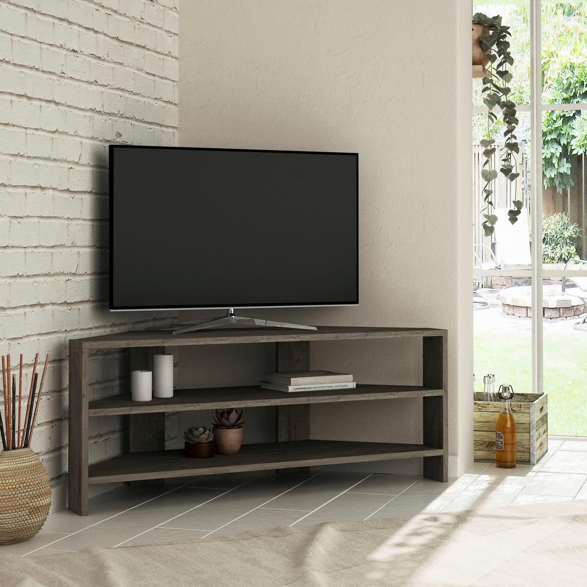 Nizka Omarica Thales - temno rjava, Design, leseni material (114/45/36cm) - Livetastic
