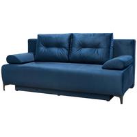 Zofa Boxspring Viera, Temno Modra, Ležišče, Predal - črna/temno modra, Moderno, kovina/tekstil (201/100/105cm) - Mömax