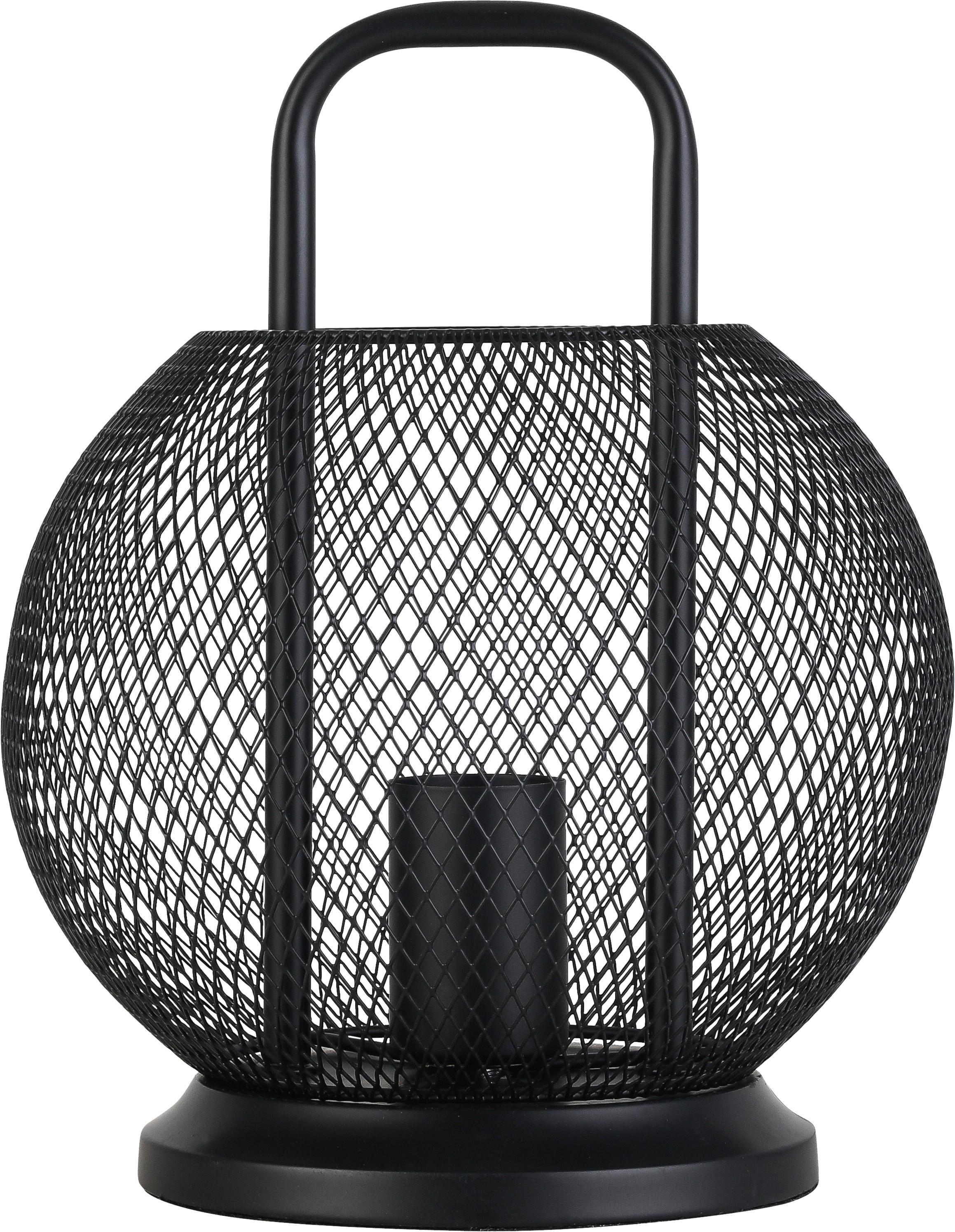 Tischleuchte Liljana in Schwarz max. 40 Watt - Schwarz, MODERN, Metall (22/28cm) - Modern Living