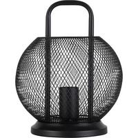 Tischleuchte Liljana in Schwarz max. 40 Watt - Schwarz, MODERN, Metall (22/28cm) - Modern Living