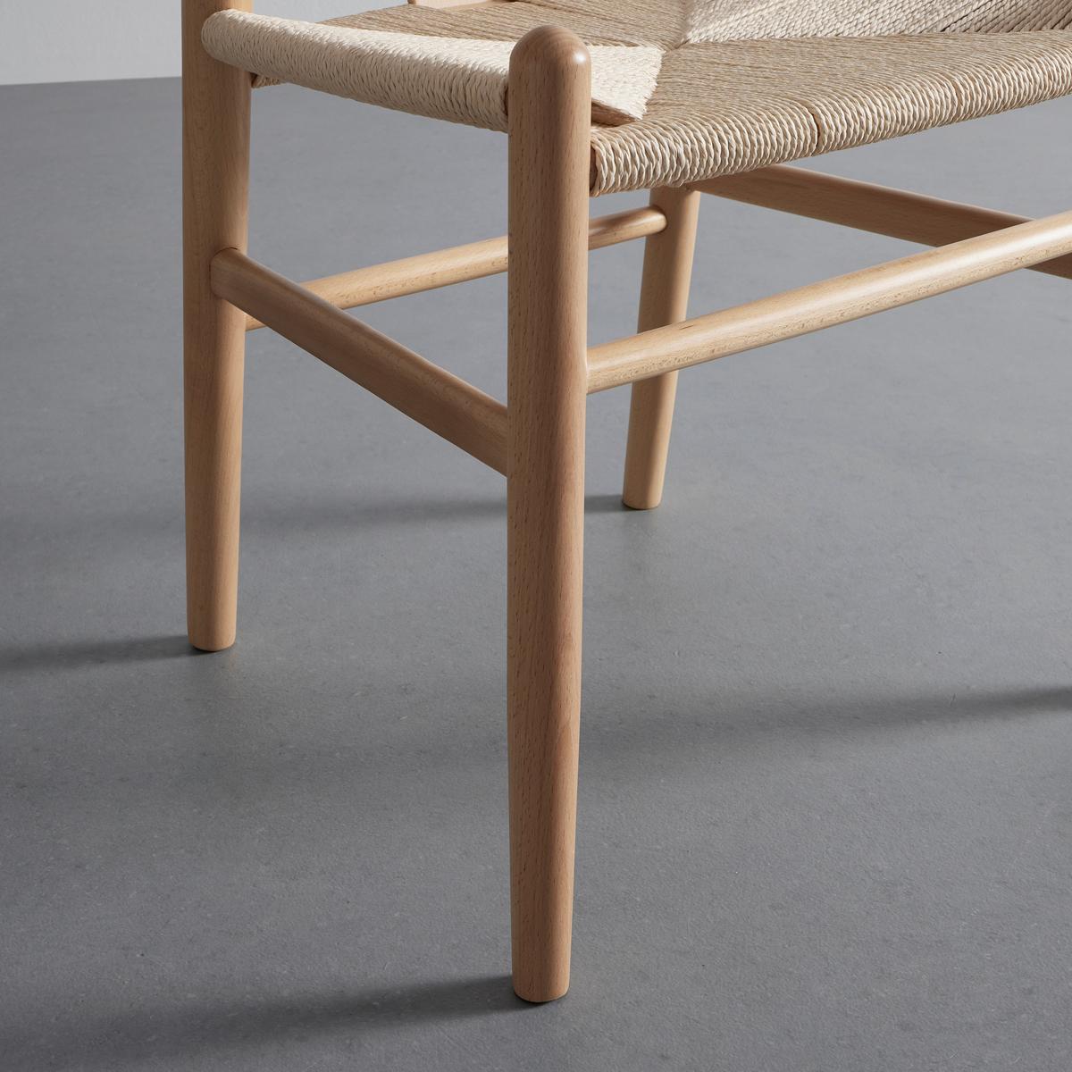 Stol Monica, Naravne Barve, Masivno - naravne barve, Moderno, les (56/76/52cm) - Bessagi Home