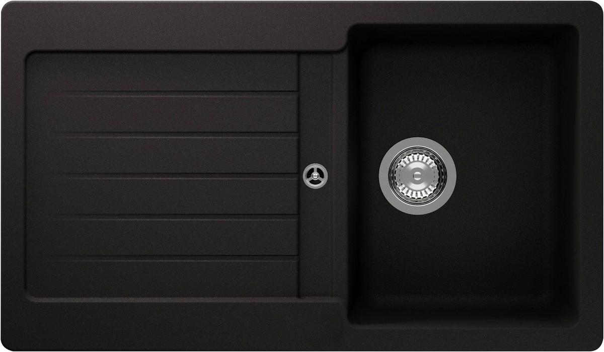 Pomivalno Korito Austin, 86x50cm - črna, Design, kamen (86/21/50cm) - Respekta