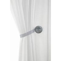 Dekoclip Perlmutt Hellgrau, 2-teilig - Hellgrau, Kunststoff (4cm) - Mömax