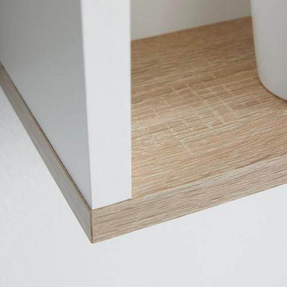 Spiegelschrank Yasmin ca. 60x65 cm Weiß - Weiß, Basics, Glas/Holzwerkstoff (60/65/13,9cm) - MID.YOU
