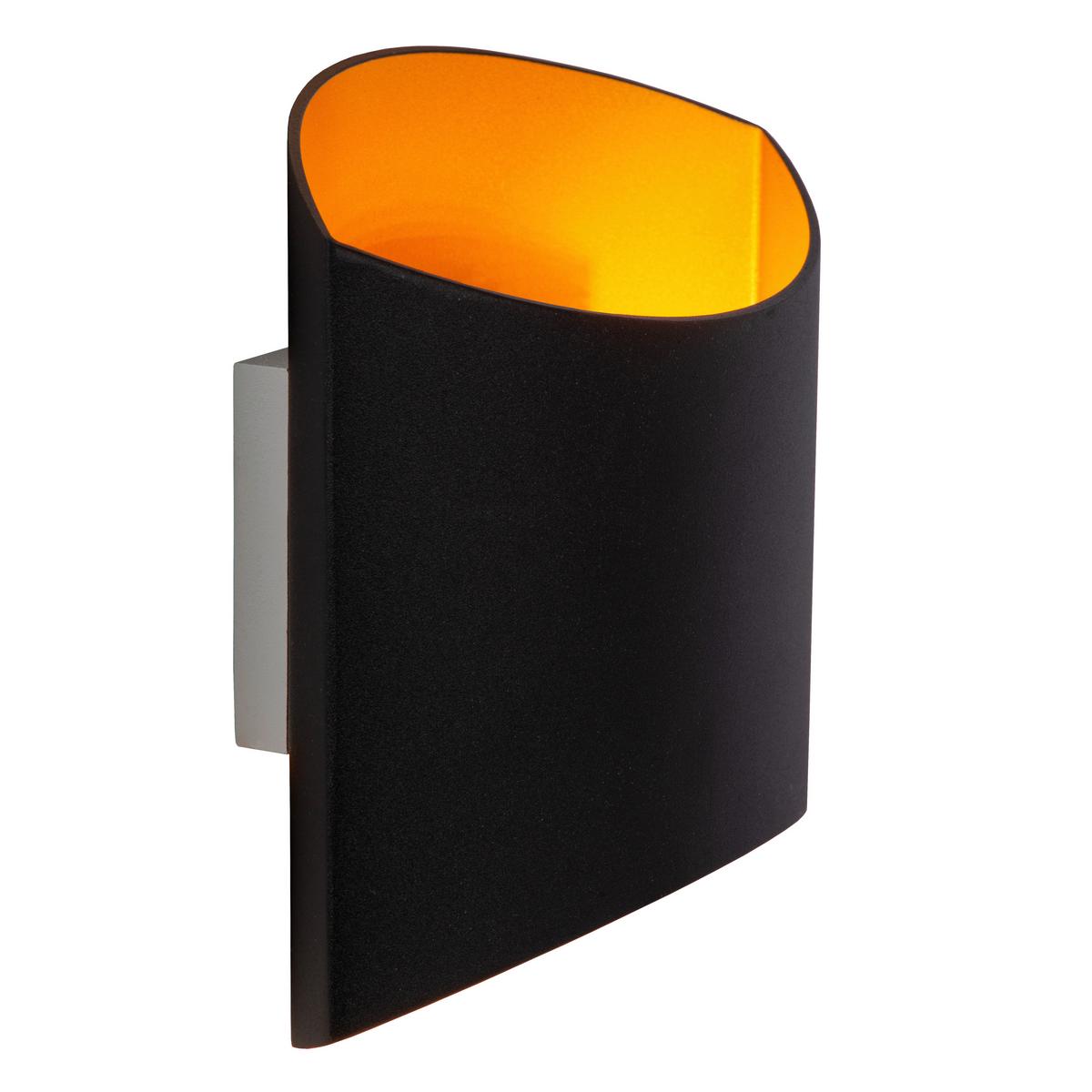Led-wandleuchte 09240/01/30 Diletta - Schwarz, Konventionell, Metall (16/8/18cm) - Lucide