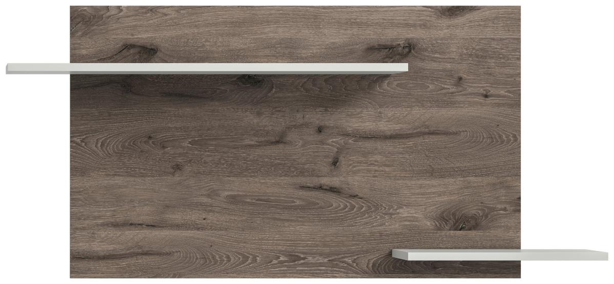 Wandboard Falcona Eiche dunkel /Grau ca. 64x135 cm - Design, Holzwerkstoff (64/135/22cm) - MID.YOU
