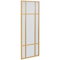 LUSTRO ŚCIENNE JILL - kolor złoty, Design, materiał drewnopochodny/metal (60/160/3cm) - MID.YOU