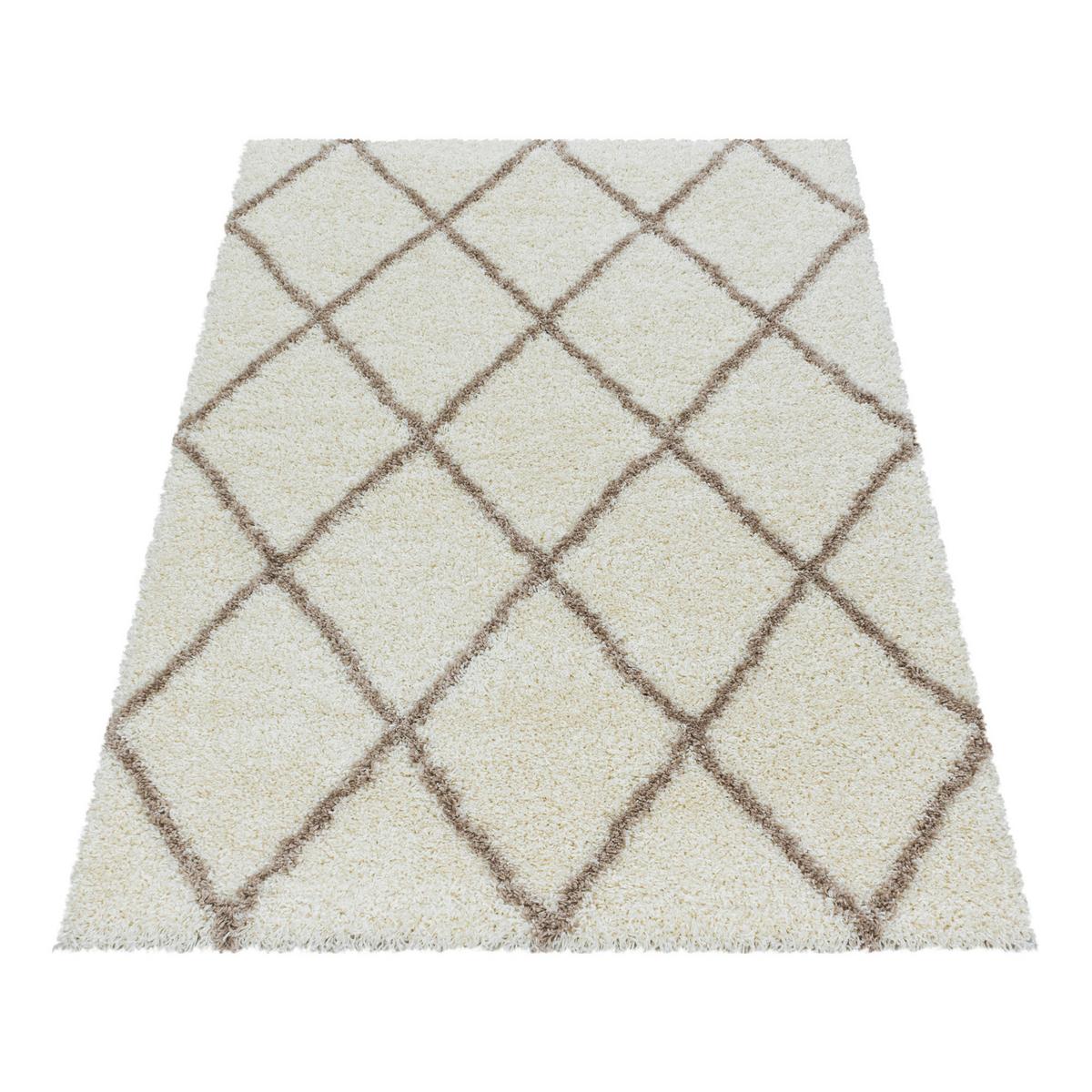 Preproga Z Visokim Florom Alvor, Krem, 200x290cm - krem barve, Basics, tekstil (200/290cm)