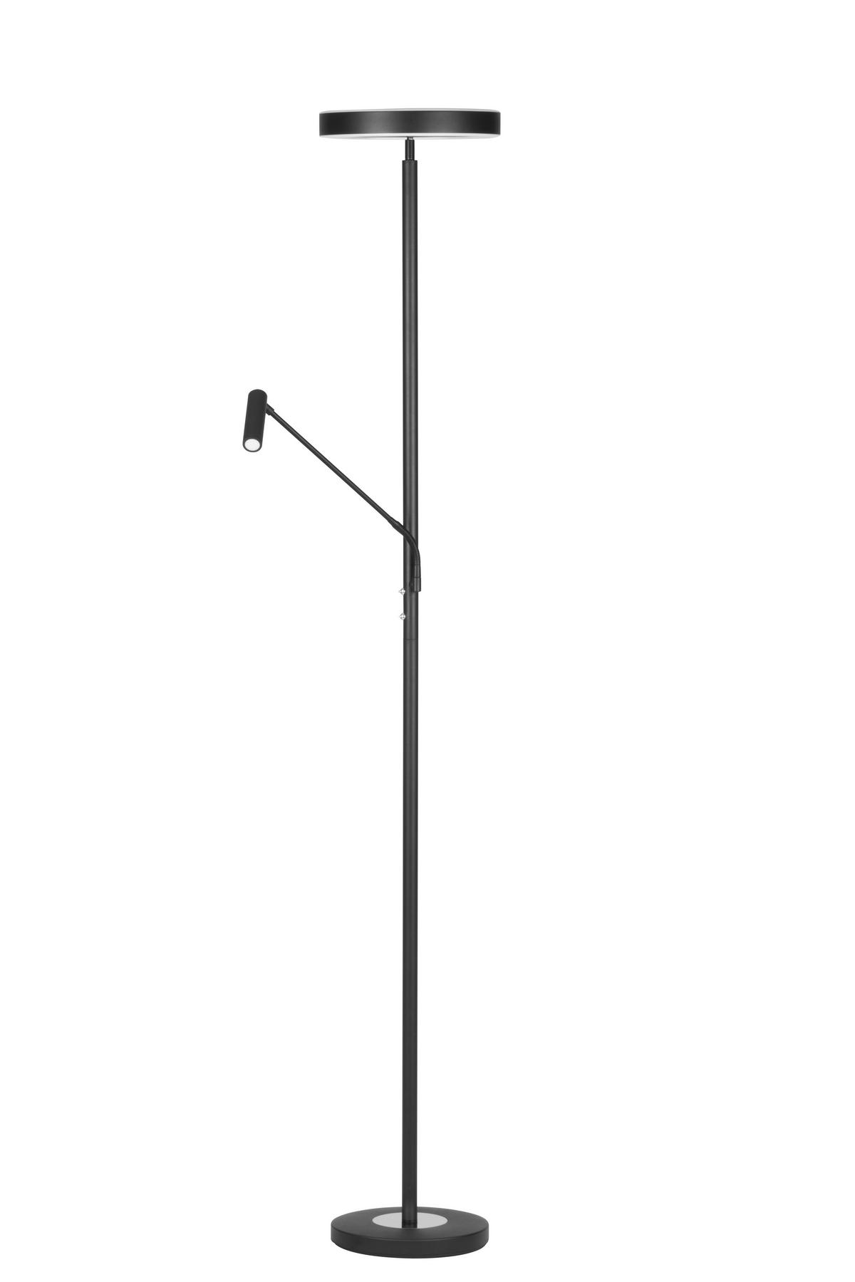 LAMPA LED OŚWIETLAJĄCA SUFIT WORTHING *SBN* - czarny/biały, Design, tworzywo sztuczne/metal (28/180cm) - Novel