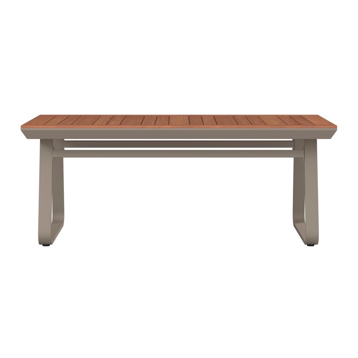 Dining-Loungeset Emma Creme Outdoorstoff/Polywood+Abd. - Creme/Hellgrau, MODERN, Kunststoff/Textil (248/318/72cm) - Bessagi Garden