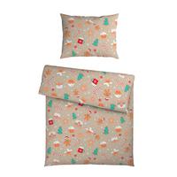 BETTWÄSCHESET LEBKUCHEN - Multicolor, Textil (160/210cm) - Mömax