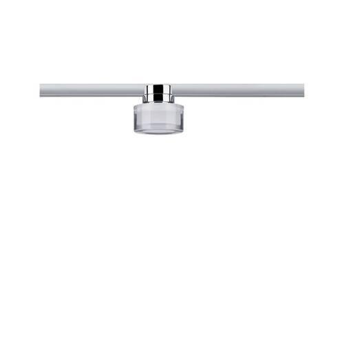 Schienensystem-Strahler Topa in Klar/Chromfarben max. 4,9 W - Klar/Chromfarben, Basics, Kunststoff/Metall (8/7,3cm) - Paulmann