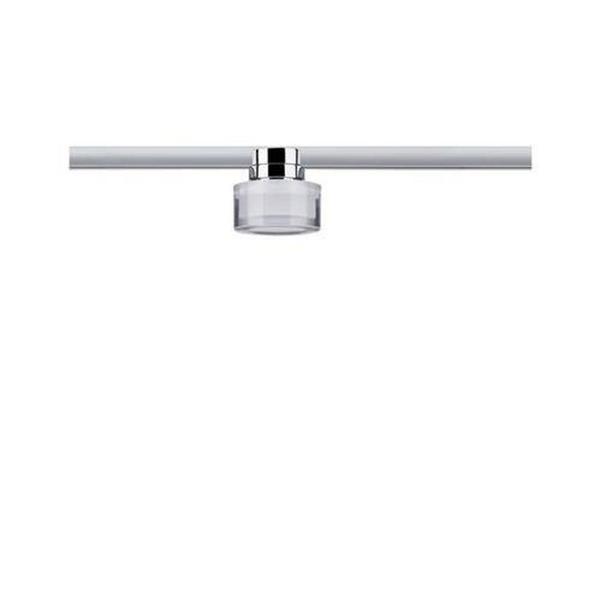 Schienensystem-Strahler Topa in Klar/Chromfarben max. 4,9 W - Klar/Chromfarben, Basics, Kunststoff/Metall (8/7,3cm) - Paulmann
