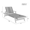 SOLSÄNG ENRICA - svart/akaciefärgad, Modern, trä/plast (200/73/79cm) - Bessagi Garden