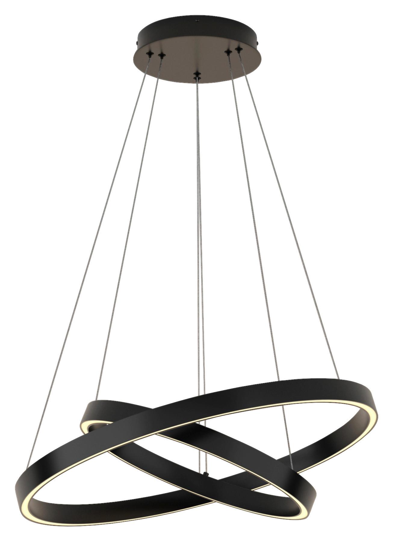 Pendelleuchte Rim Schwarz max. 61 Watt - Schwarz, Basics, Metall (60/100/60cm) - MAYTONI