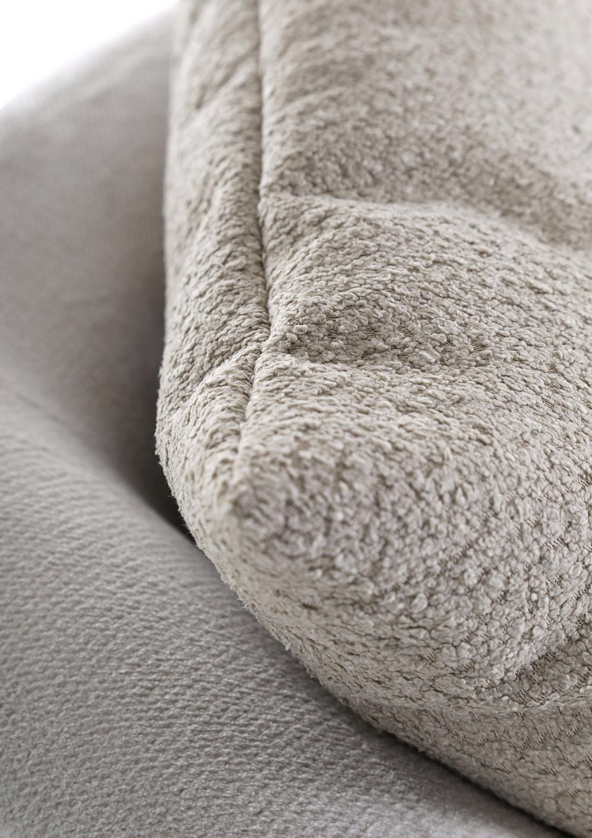 Ecksofa In Beige - Beige/Schwarz, Lifestyle, Textil/Metall (273/74/165cm) - Mömax